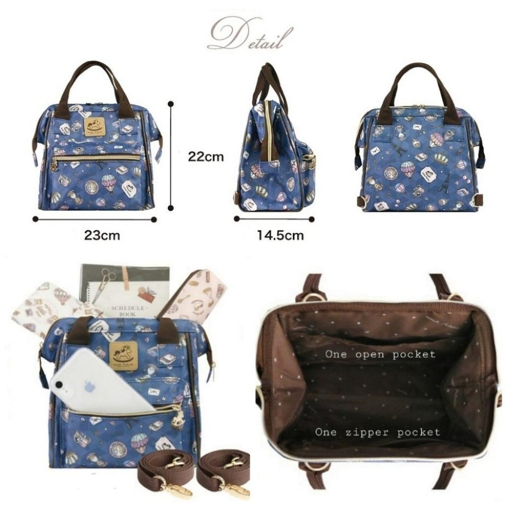 Waterproof Convertible Handbag Backpack Crossbody Multifunctional Triple Use - Picture 2 of 16